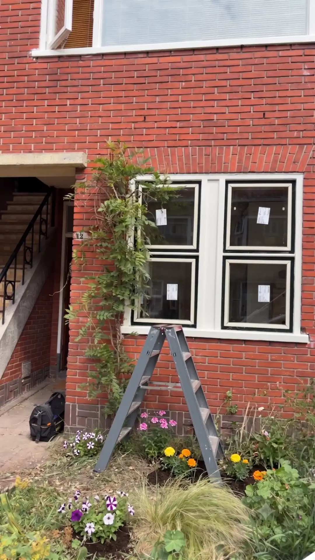Glasbedrijf Groningen monumentaal raam met nieuw glas