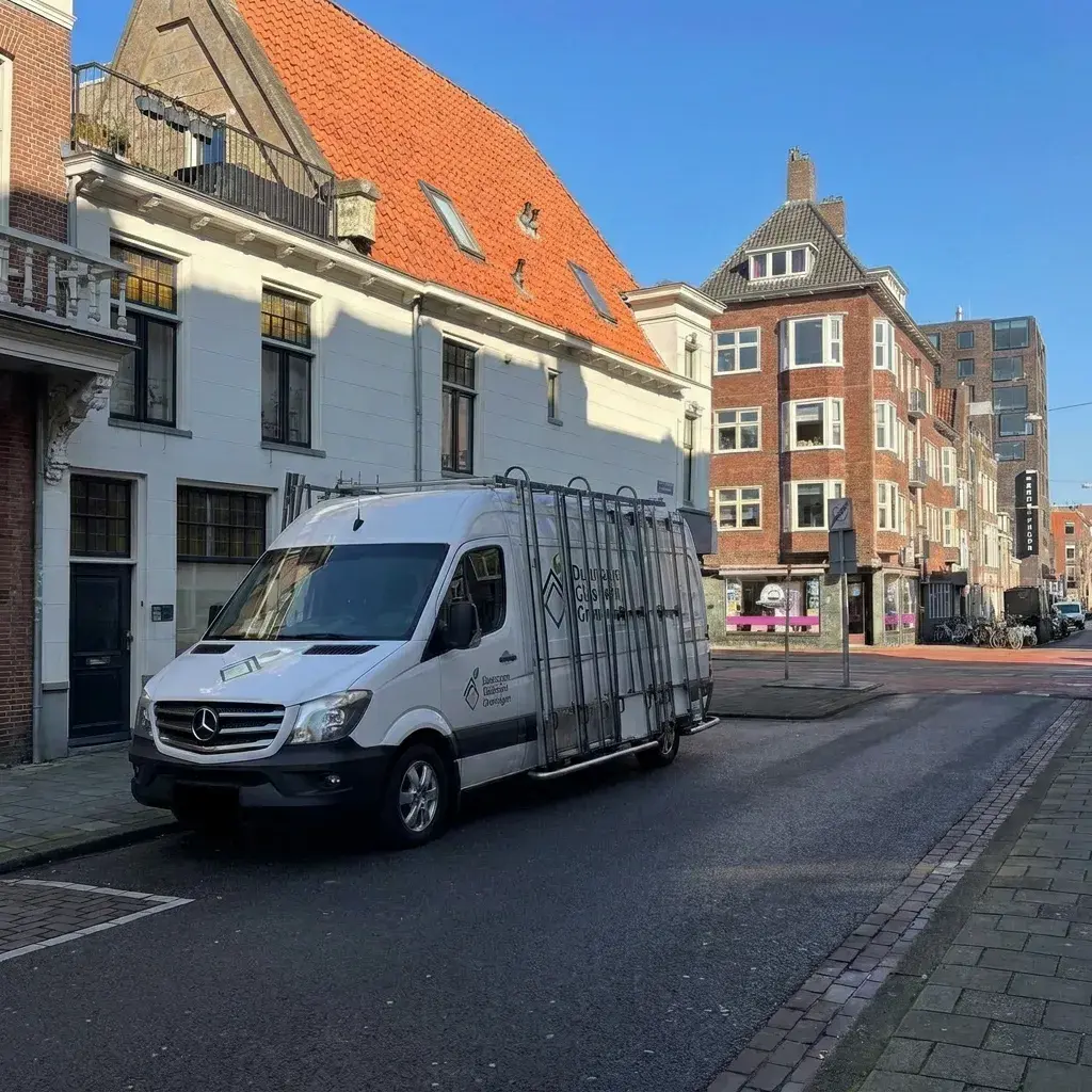 Bedrijfsbus Duurzaam Glaswerk Groningen op locatie